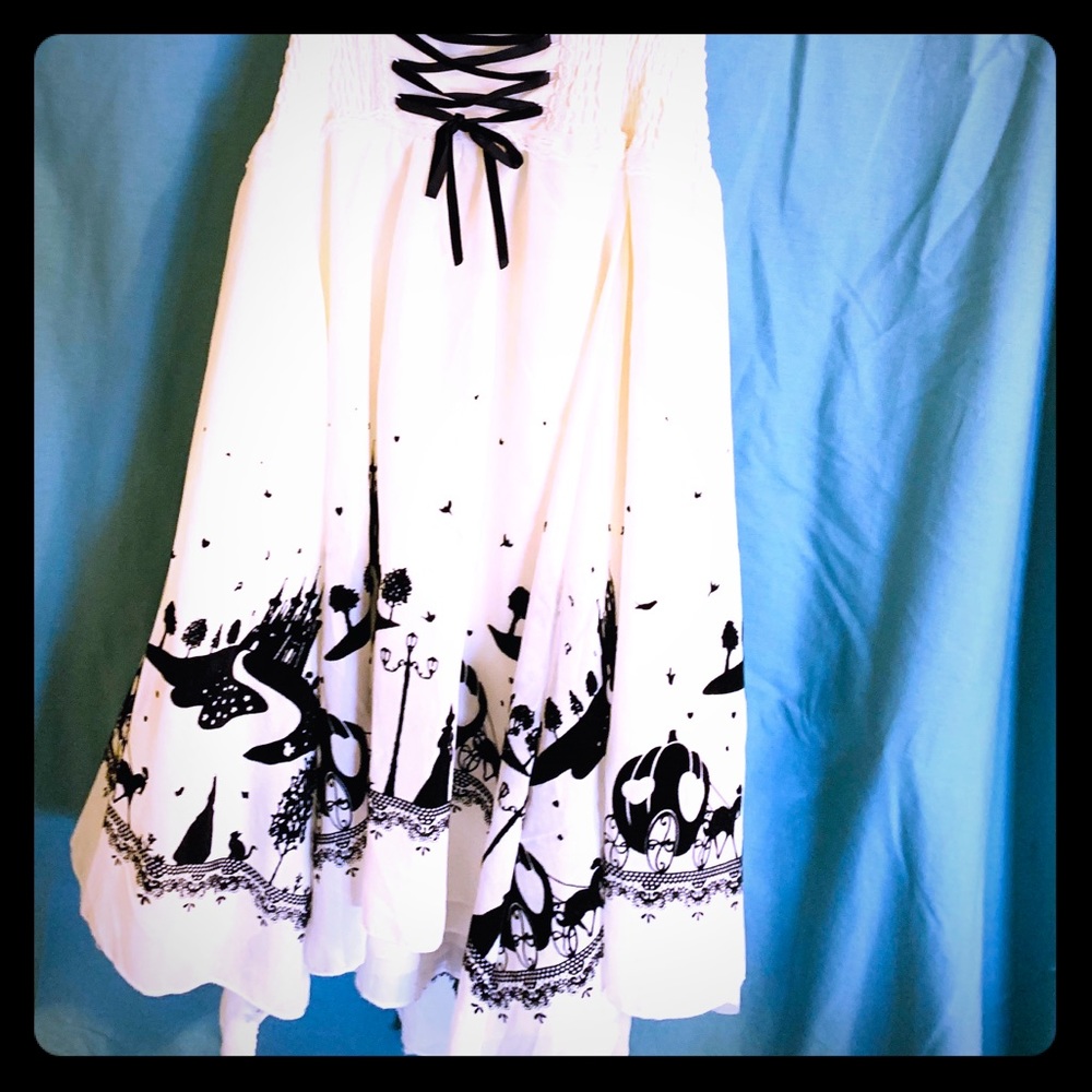 Lolita style skirt with Cinderella detail